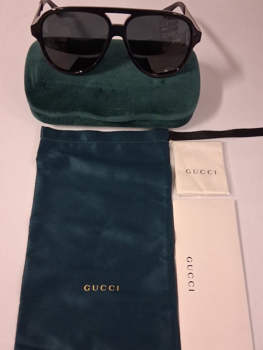 Gucci GG0688S-001 Sunglasses Men's – Black/Grey Lens – 59mm – New With Case